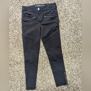 American Eagle black stretch jeans 8reg